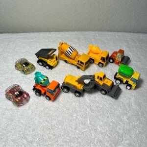 Colorful Toy Construction Vehicles Set